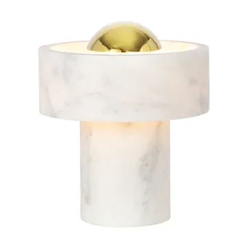 Lámpara de mesa Stone Portable LED 28 cm - Marmol-dorado - Tom Dixon