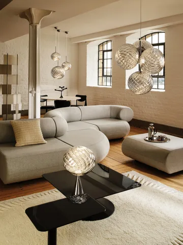 Lámpara de mesa Whirl cone fat - Plateado  - Tom Dixon