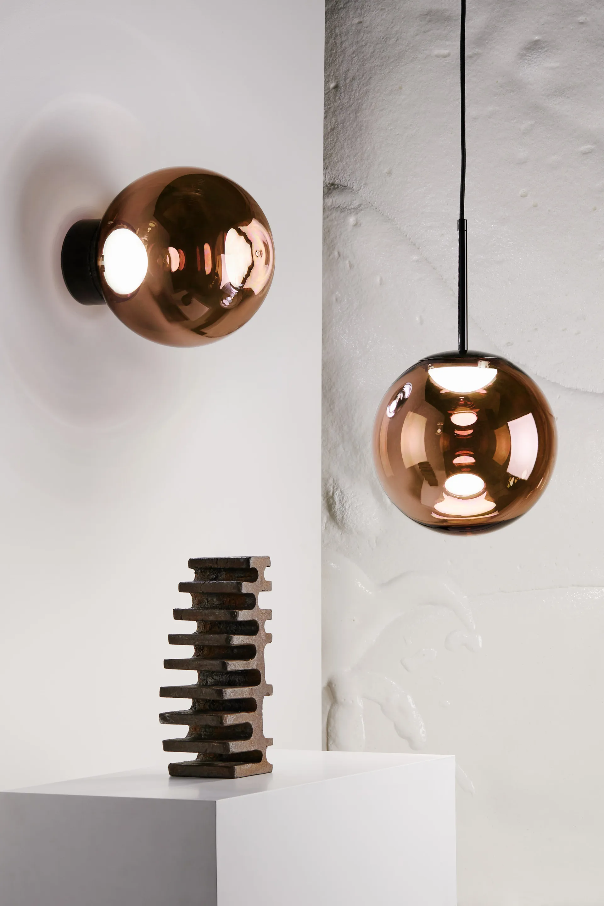 Lámpara de pared Globe Surface LED 29 cm, Cobre Tom Dixon