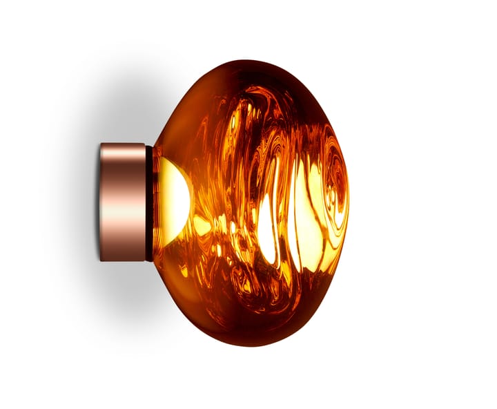 Lámpara de pared Melt Surface mini LED 30 cm, Cobre Tom Dixon