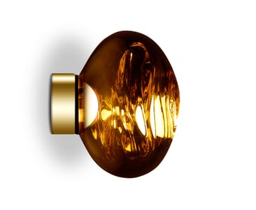 Lámpara de pared Melt Surface mini LED 30 cm - Dorado - Tom Dixon