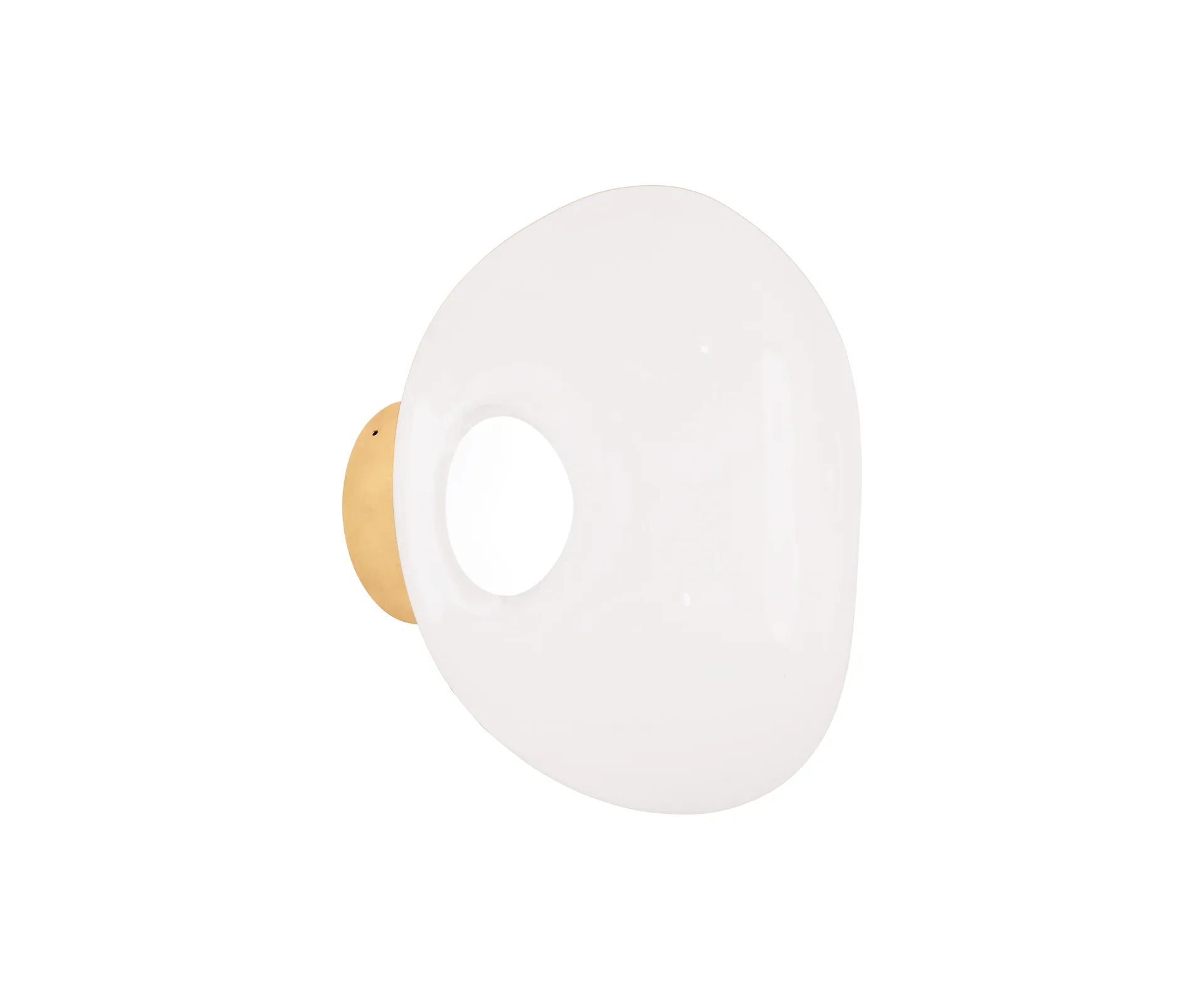 Lámpara de pared Melt Surface mini LED 30 cm, Ópalo-Dorado Tom Dixon