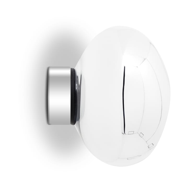 Lámpara de pared Melt Surface mini LED 30 cm - Plateado - Tom Dixon