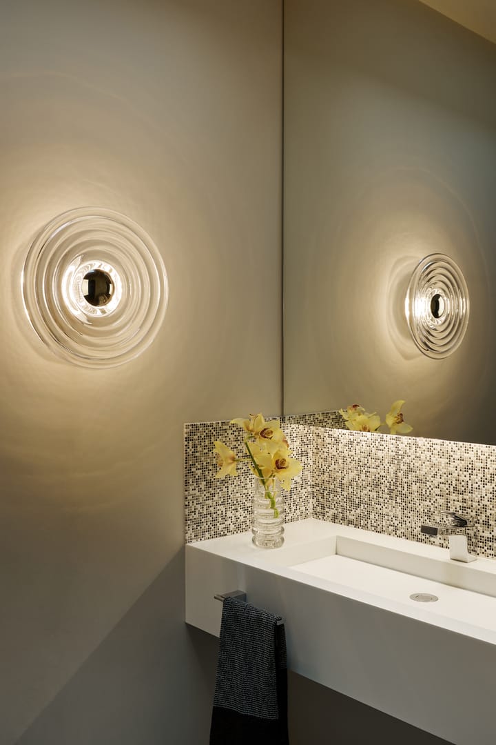 Lámpara de pared Press Surface large LED 35 cm, Transparente Tom Dixon