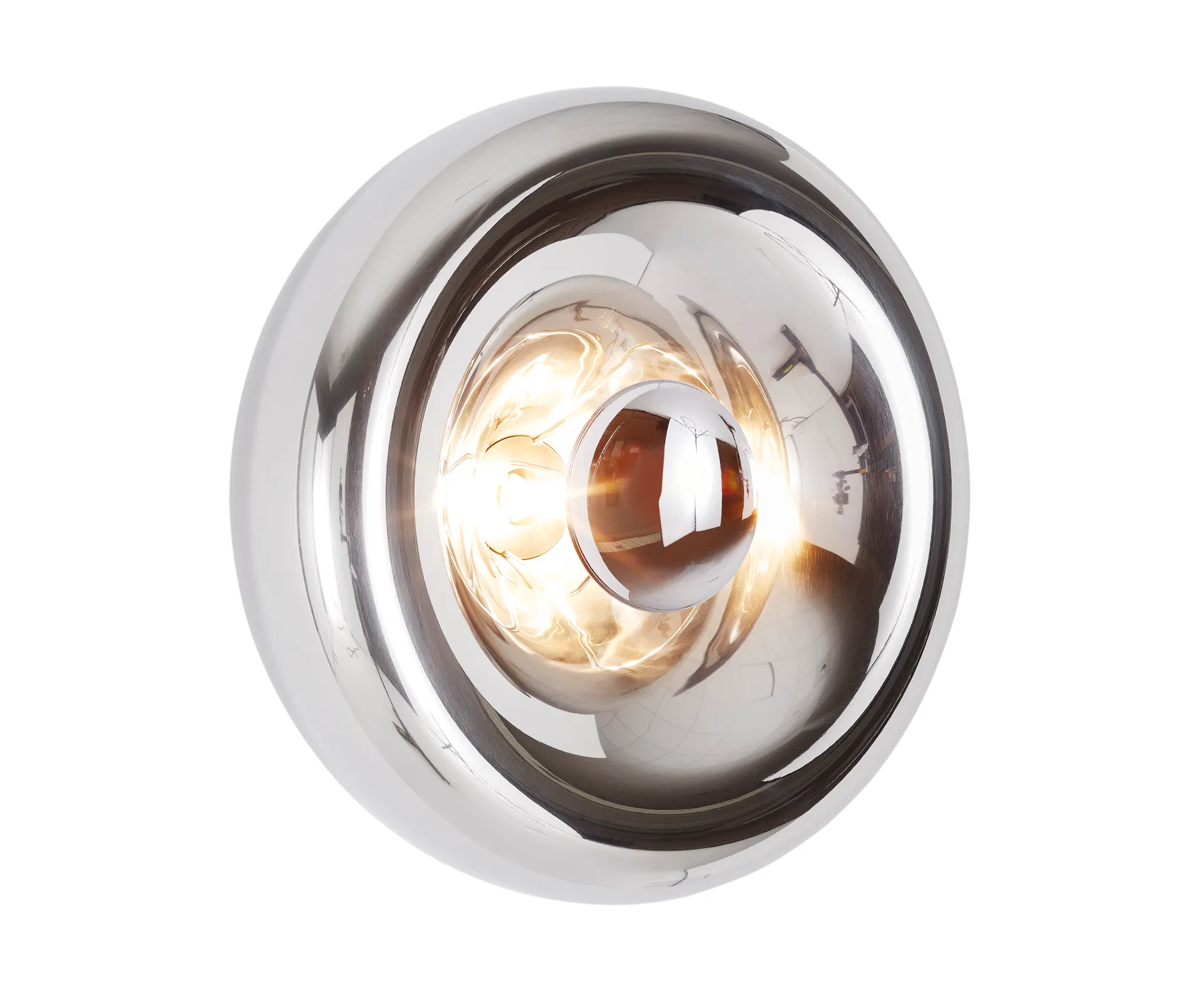 Lámpara de pared Void Surface LED Ø30 cm, Acero inoxidable Tom Dixon