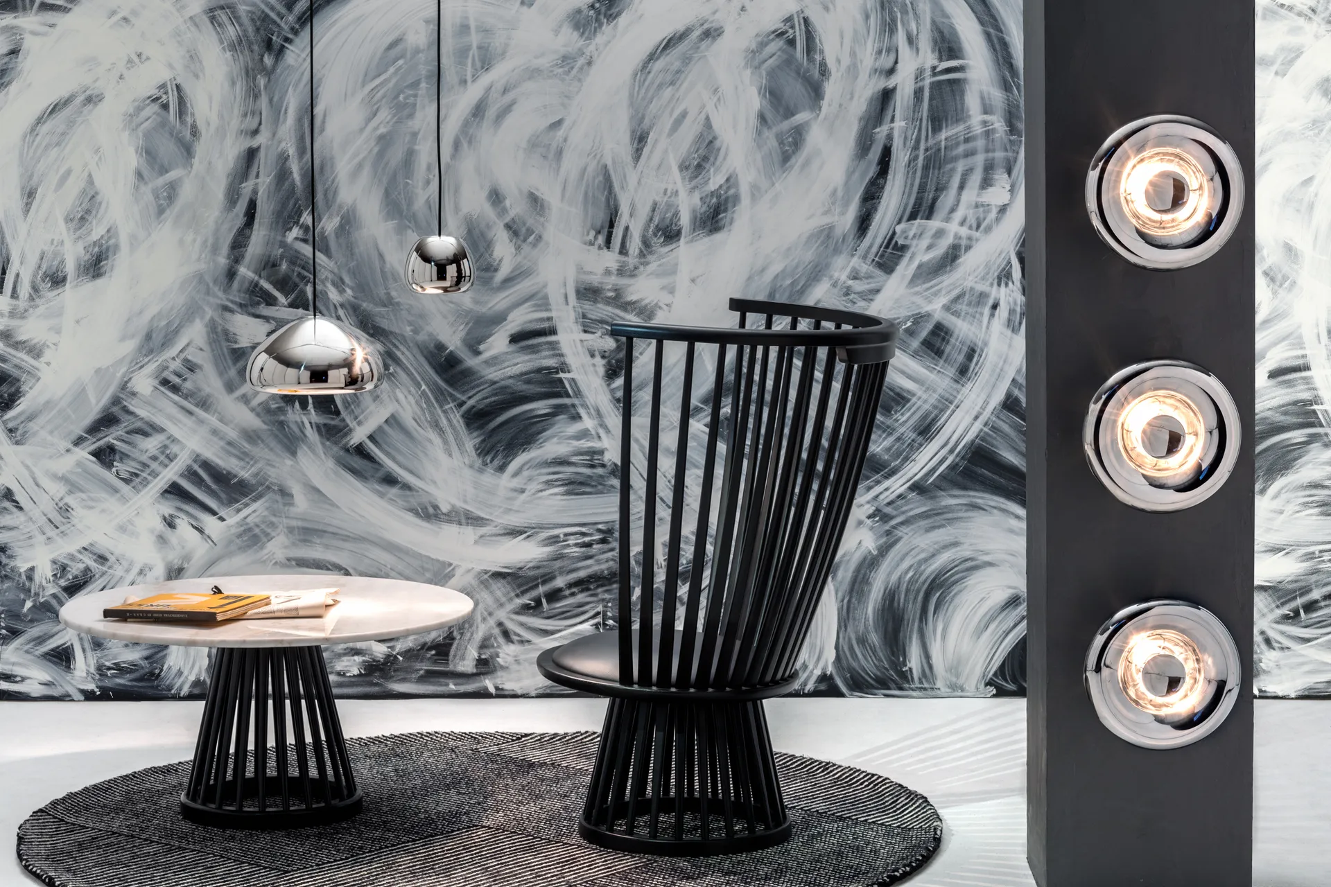 Lámpara de pared Void Surface LED Ø30 cm, Acero inoxidable Tom Dixon