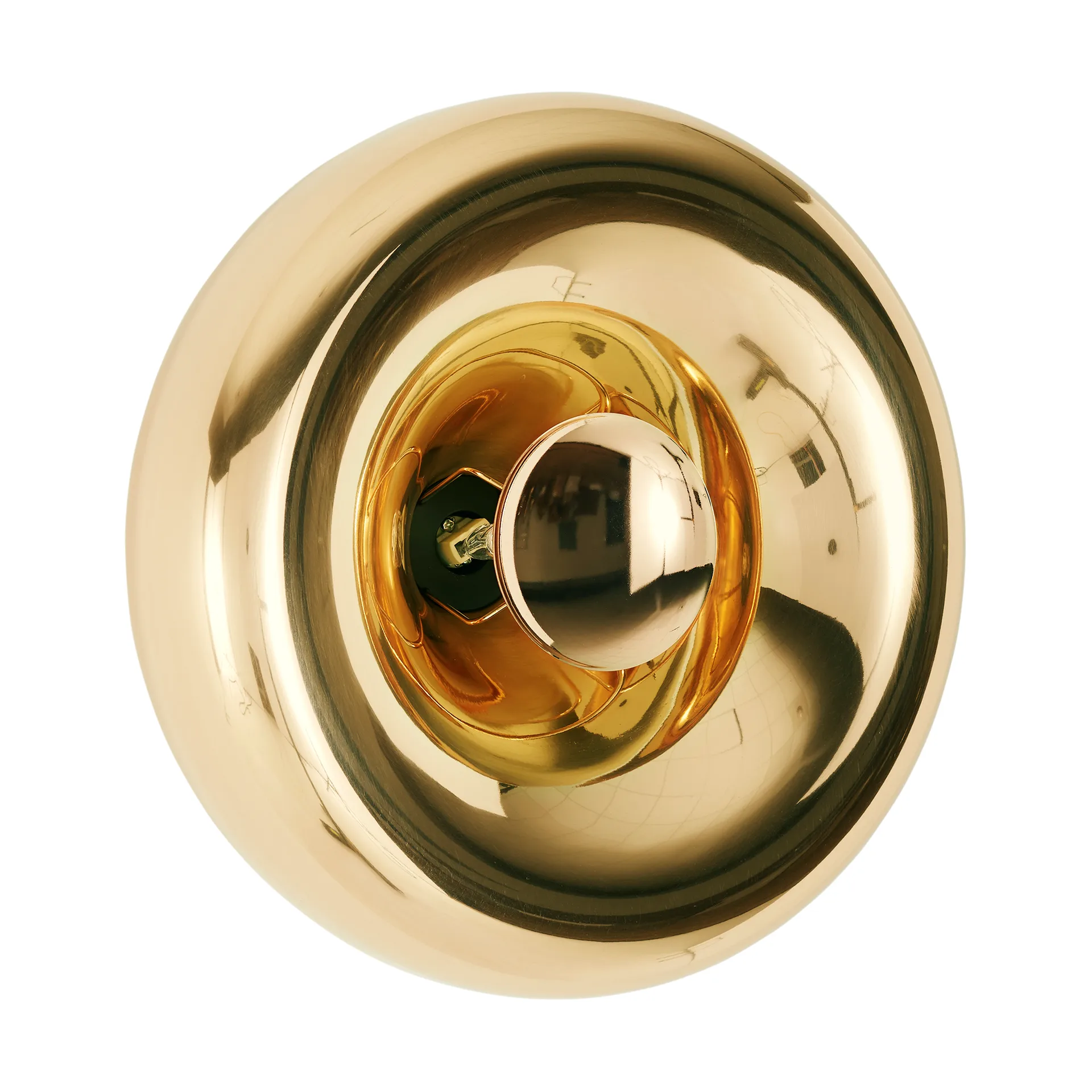 Lámpara de pared Void Surface LED Ø30 cm, Latón Tom Dixon