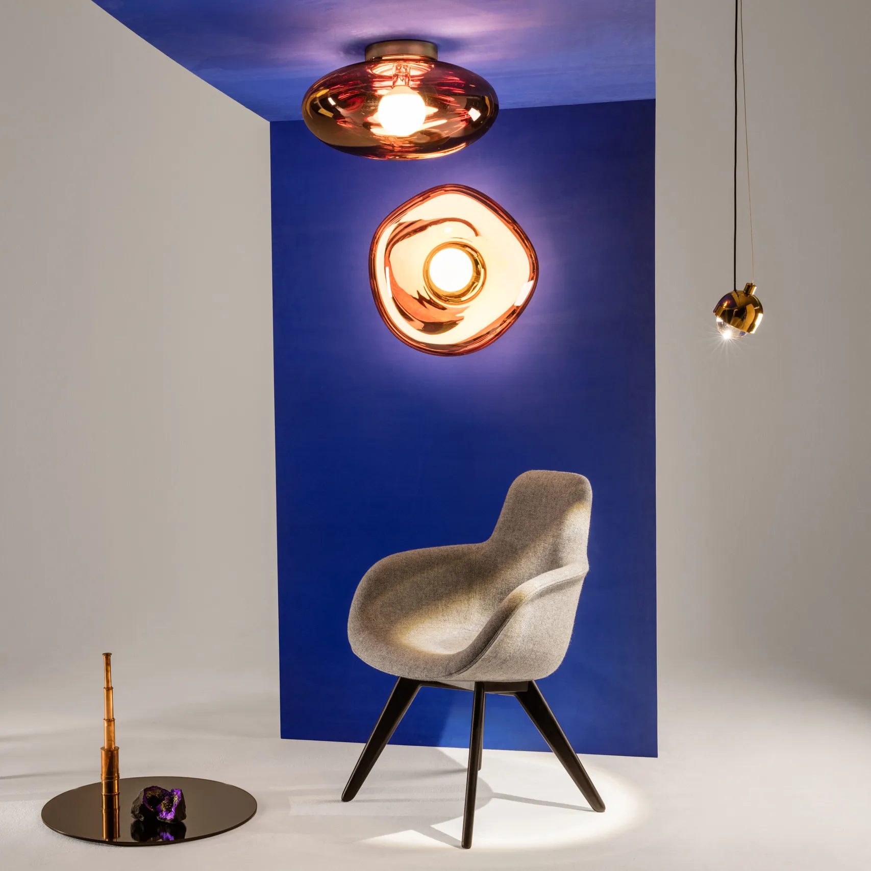 Lámpara de pared y techo Melt Surface LED, Cobre Tom Dixon