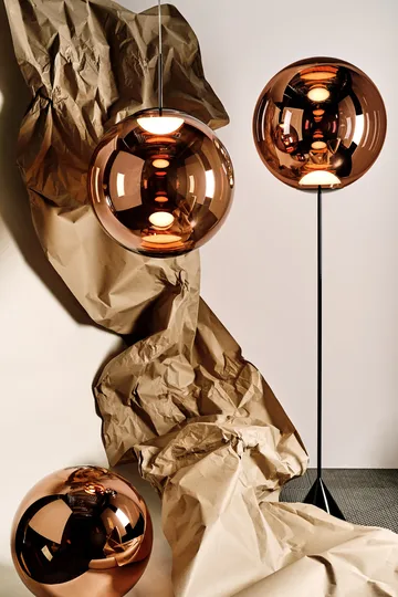 Lámpara de pie Globe Cone slim LED 180 cm - Cobre - Tom Dixon