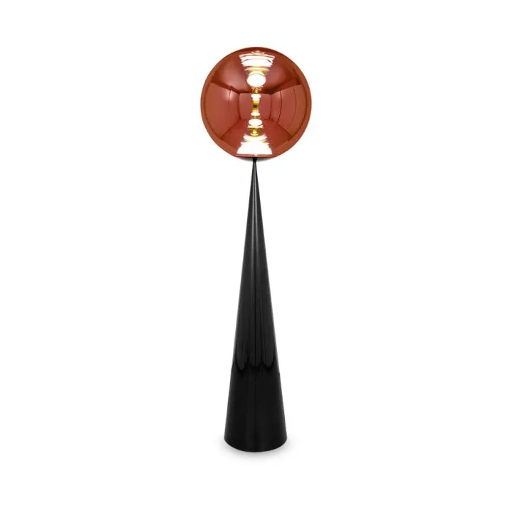 Lámpara de pie Globe fat LED 175,5 cm, Cobre Tom Dixon
