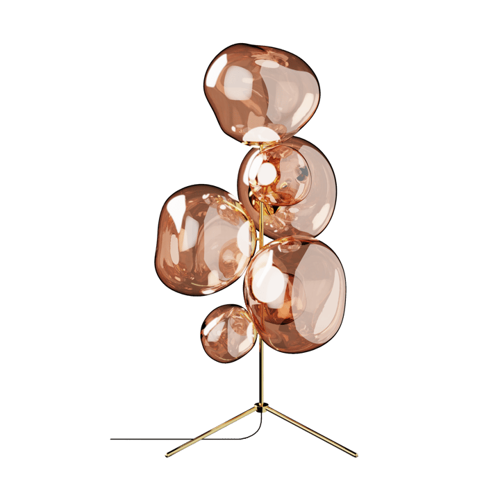 Lámpara de pie Melt Chandelier LED 175 cm - Cobre - Tom Dixon