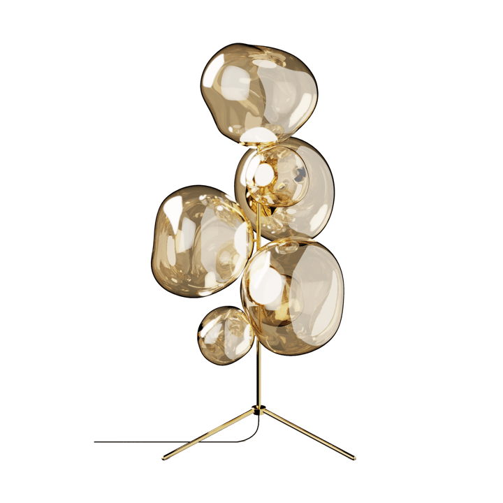 Lámpara de pie Melt Chandelier LED 175 cm - Dorado - Tom Dixon