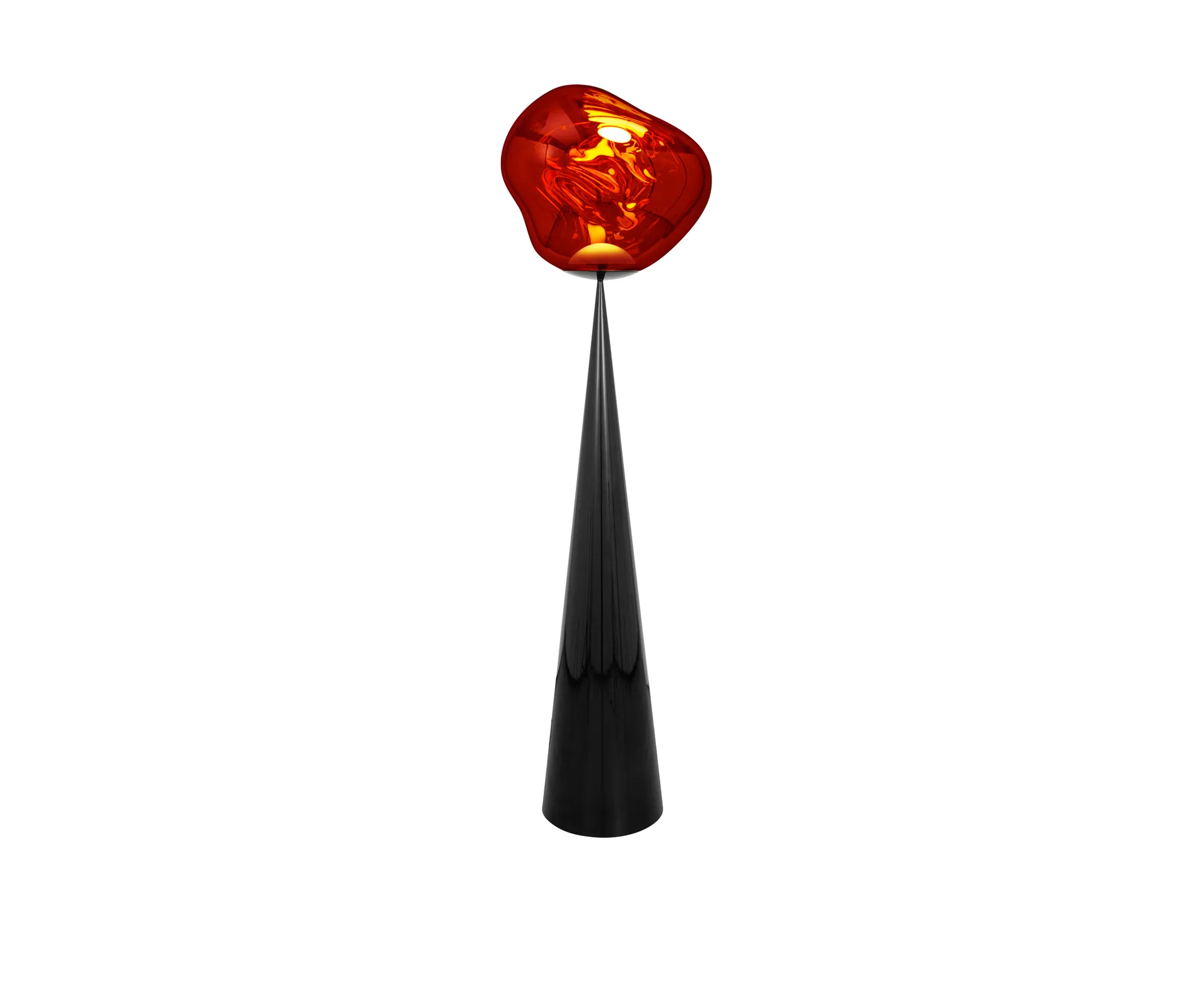 Lámpara de pie Melt Cone fat LED 174,5 cm, Cobre Tom Dixon