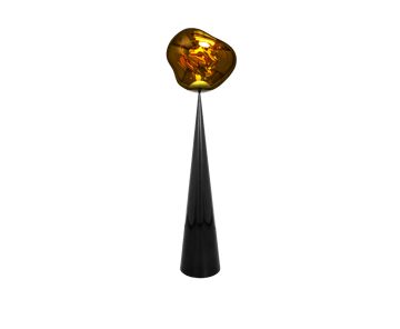 Lámpara de pie Melt Cone fat LED 174,5 cm - Dorado - Tom Dixon