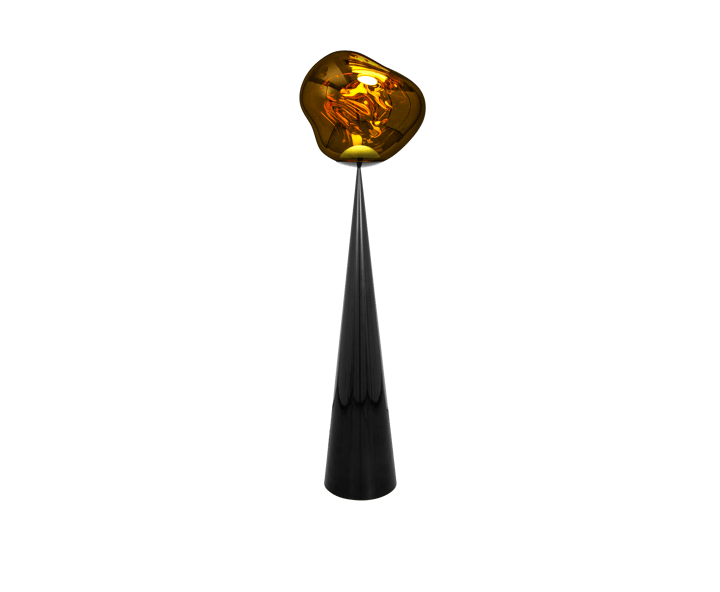 Lámpara de pie Melt Cone fat LED 174,5 cm, Dorado Tom Dixon