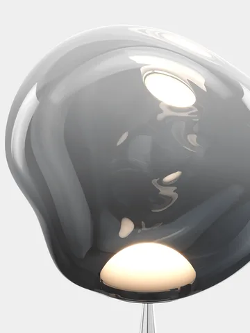 Lámpara de pie Melt Cone fat LED 174,5 cm - Níquel-plateado - Tom Dixon