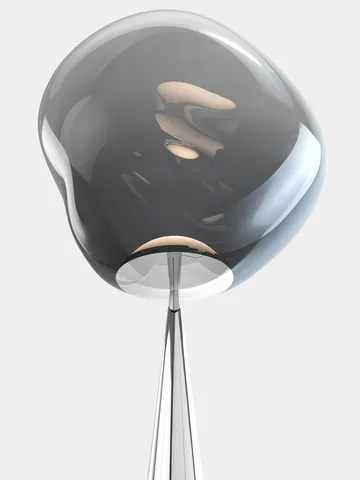 Lámpara de pie Melt Cone fat LED 174,5 cm - Níquel-plateado - Tom Dixon