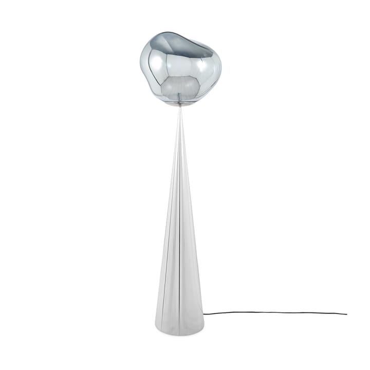 Lámpara de pie Melt Cone fat LED 174,5 cm - Plateado-plateado - Tom Dixon