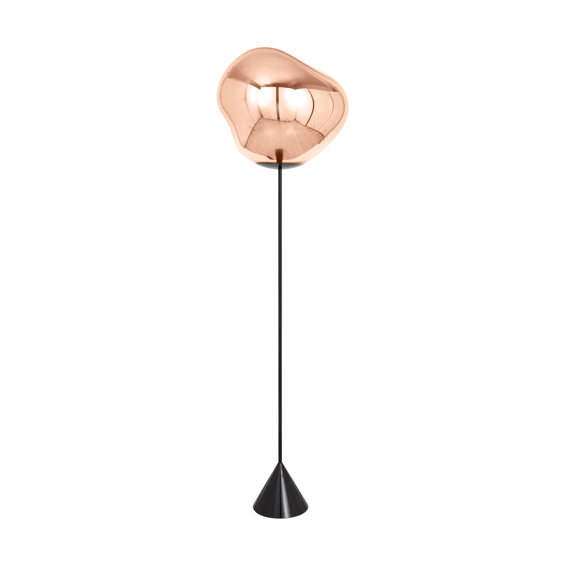 Lámpara de pie Melt Cone slim LED 180 cm, Cobre Tom Dixon