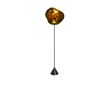Lámpara de pie Melt Cone slim LED 180 cm - Dorado - Tom Dixon