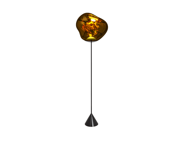 Lámpara de pie Melt Cone slim LED 180 cm, Dorado Tom Dixon