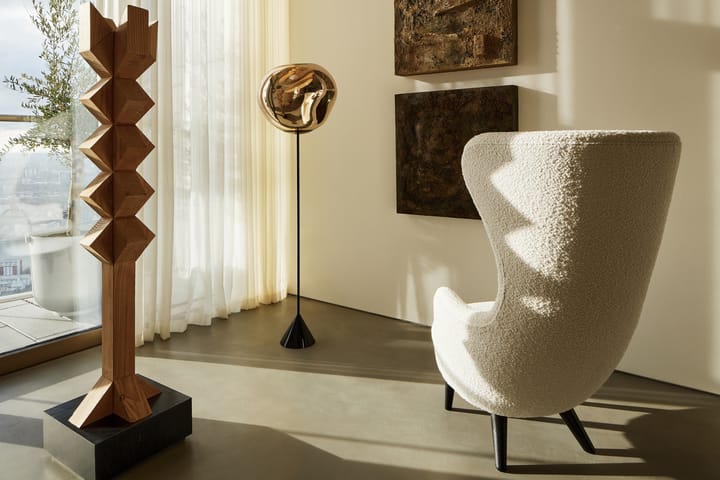 Lámpara de pie Melt Cone slim LED 180 cm, Dorado Tom Dixon