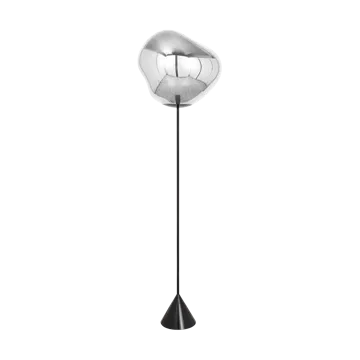 Lámpara de pie Melt Cone slim LED 180 cm - Plateado - Tom Dixon