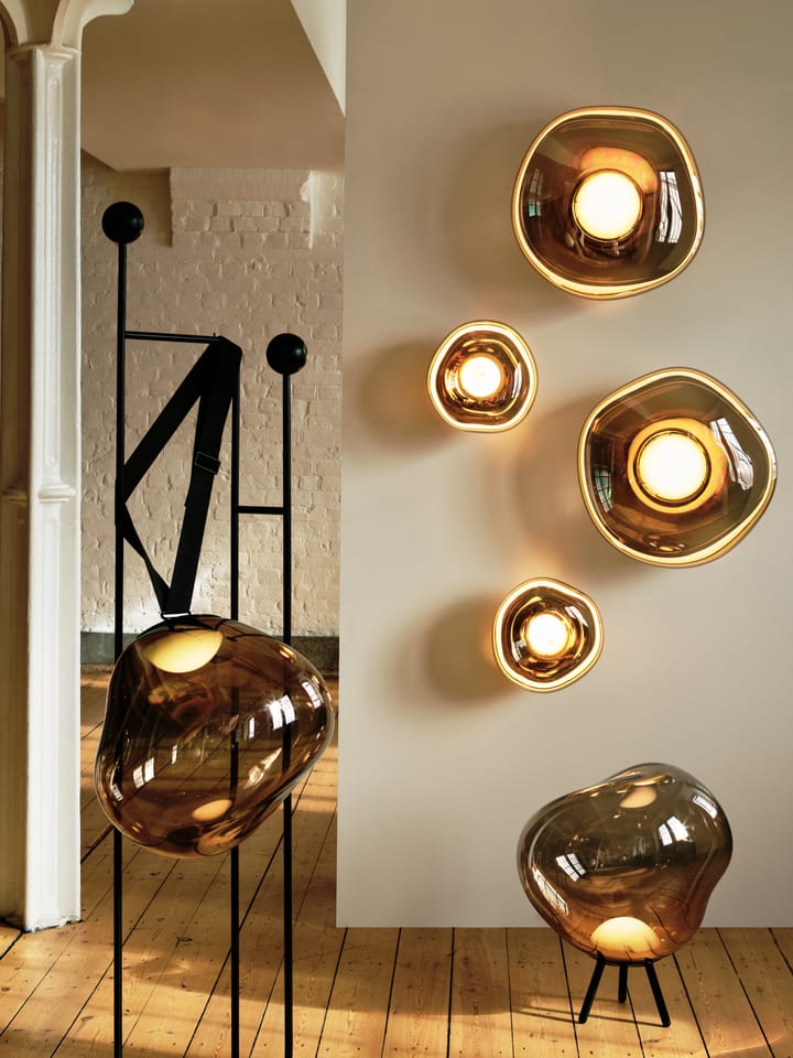 Lámpara de pie Melt Portable LED grande, Dorado Tom Dixon