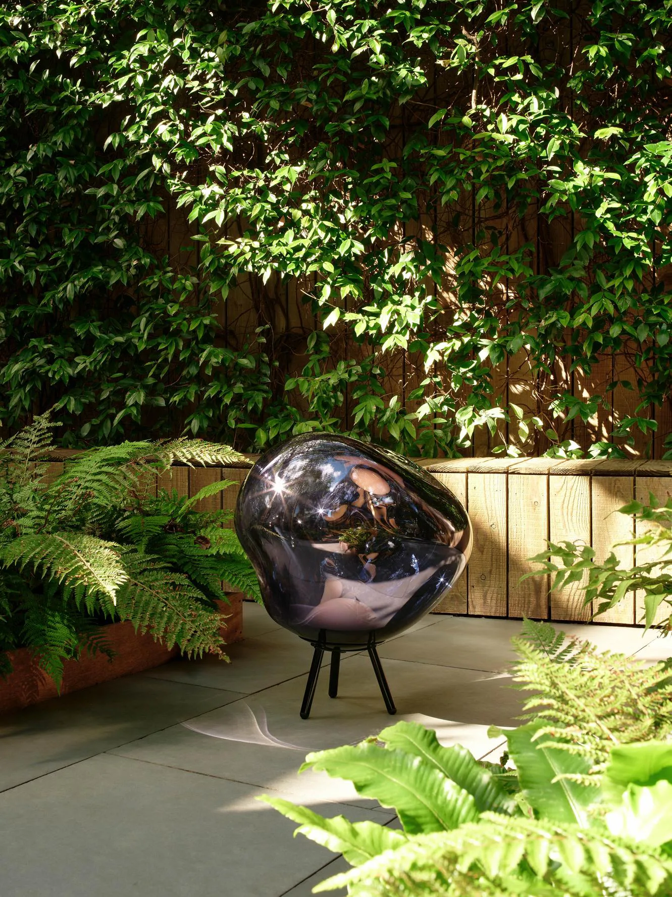 Lámpara de pie Melt Portable LED grande, Humo Tom Dixon