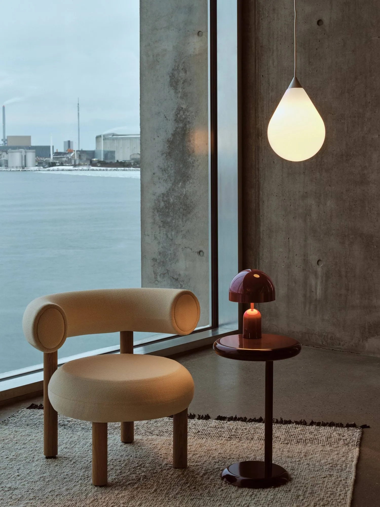 Lámpara de techo Flare Bead, Opal Tom Dixon