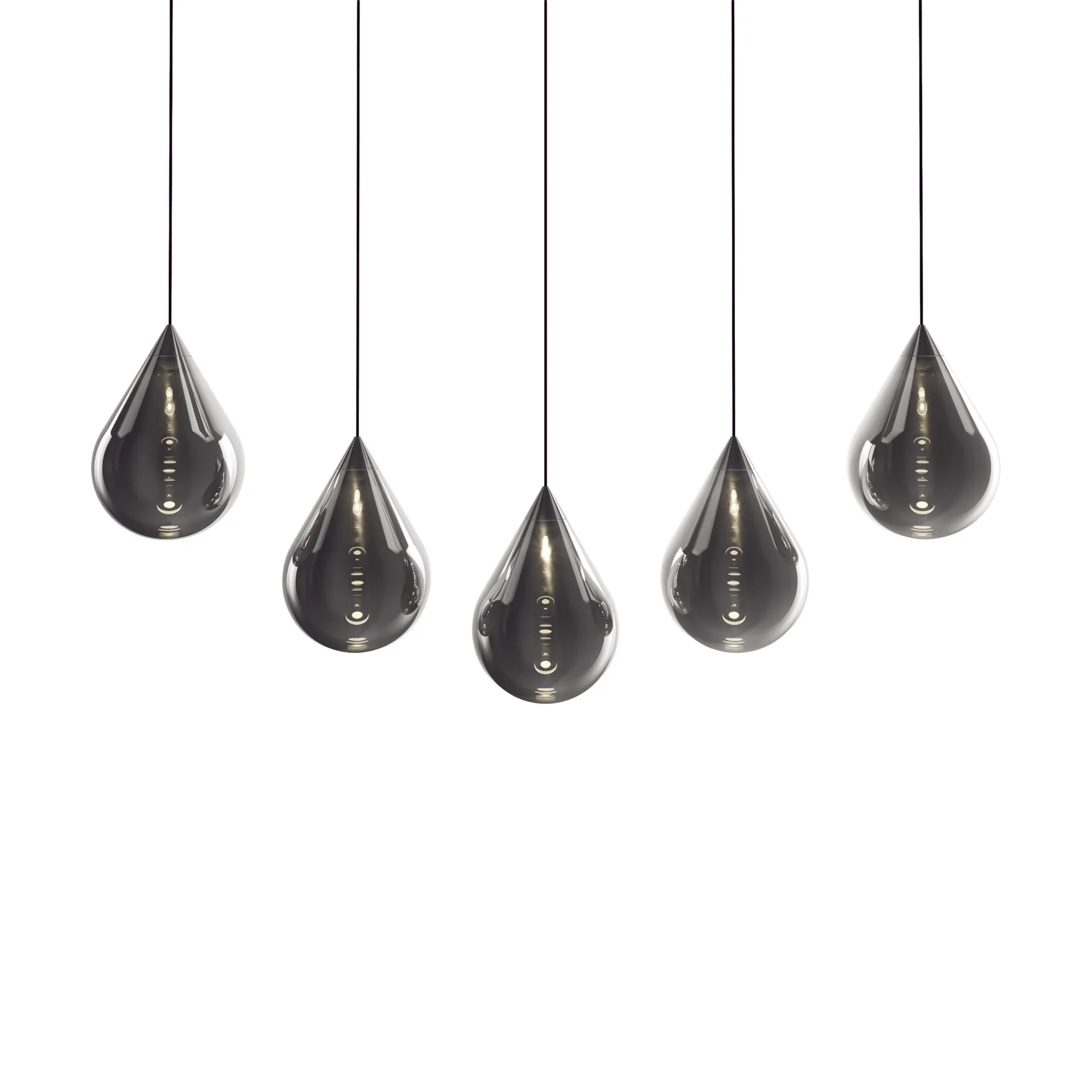 Lámpara de techo Flare Bead, Plata Tom Dixon
