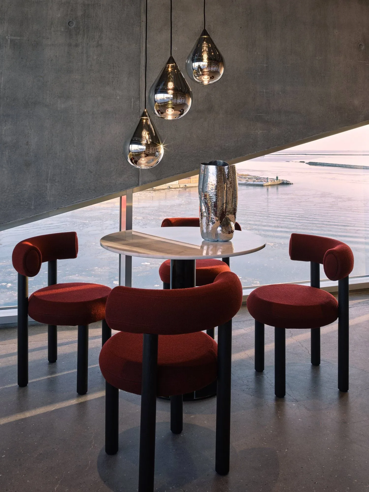 Lámpara de techo Flare Bead, Plata Tom Dixon