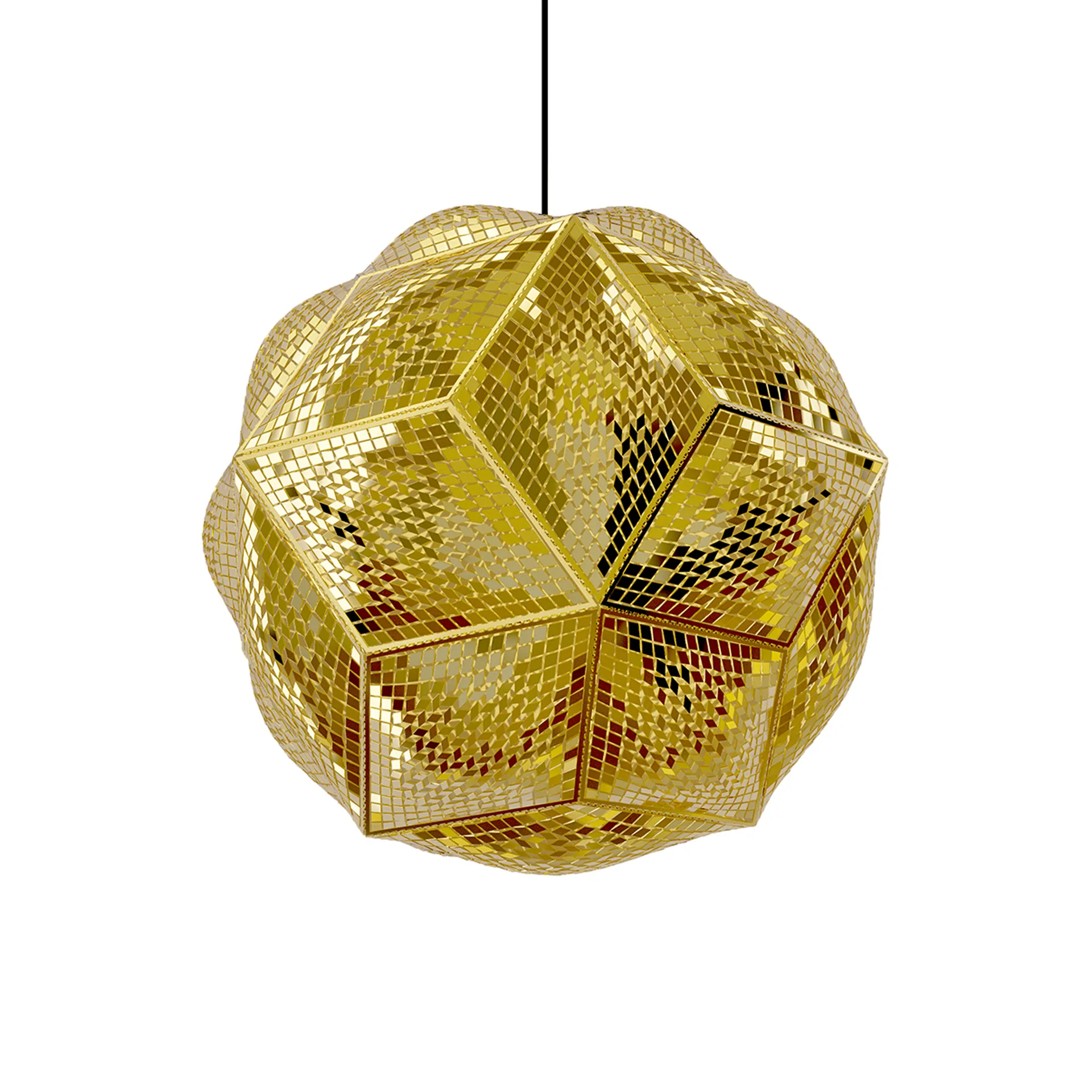 Lámpara de techo Puff Pendant Ø45 cm, Latón Tom Dixon