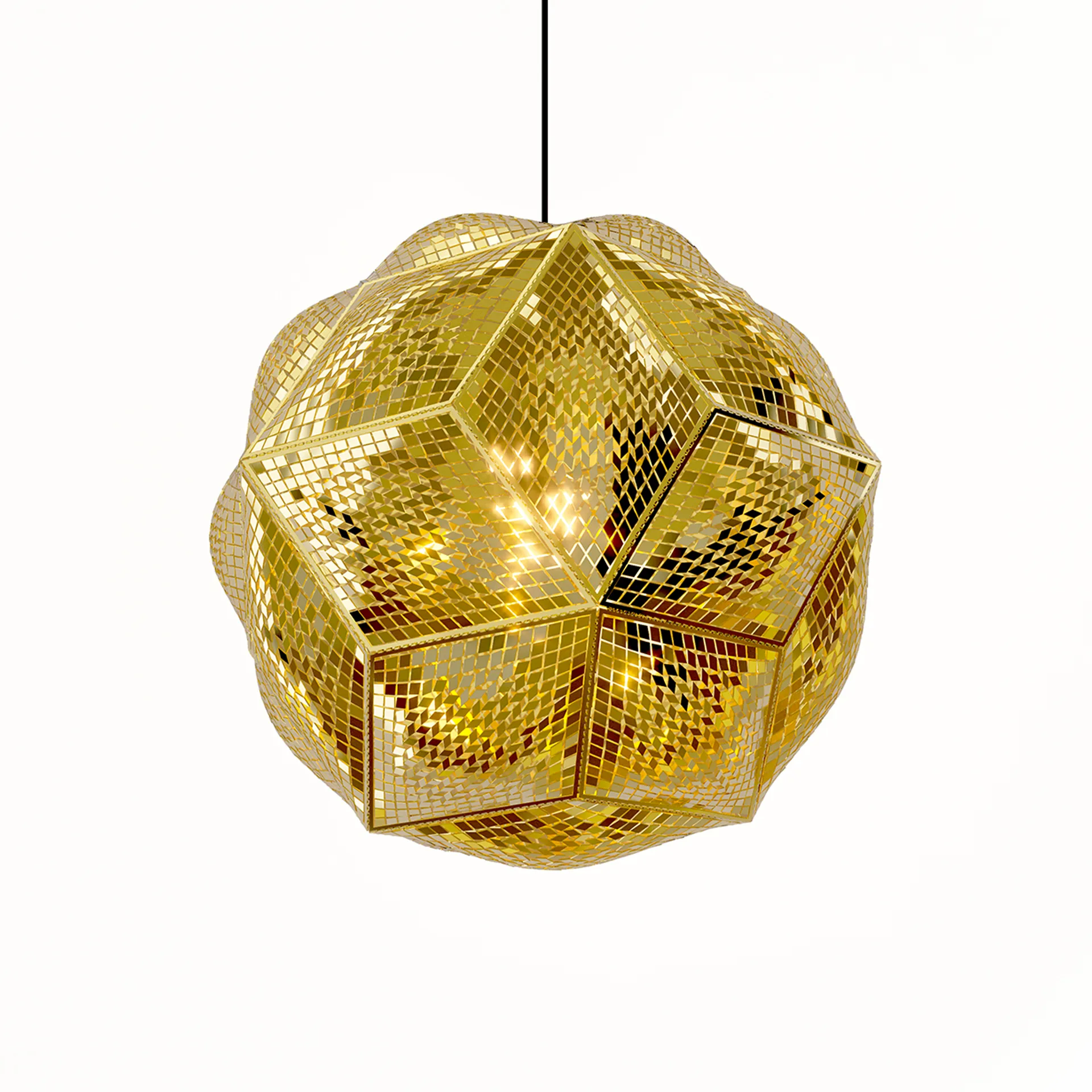 Lámpara de techo Puff Pendant Ø45 cm, Latón Tom Dixon