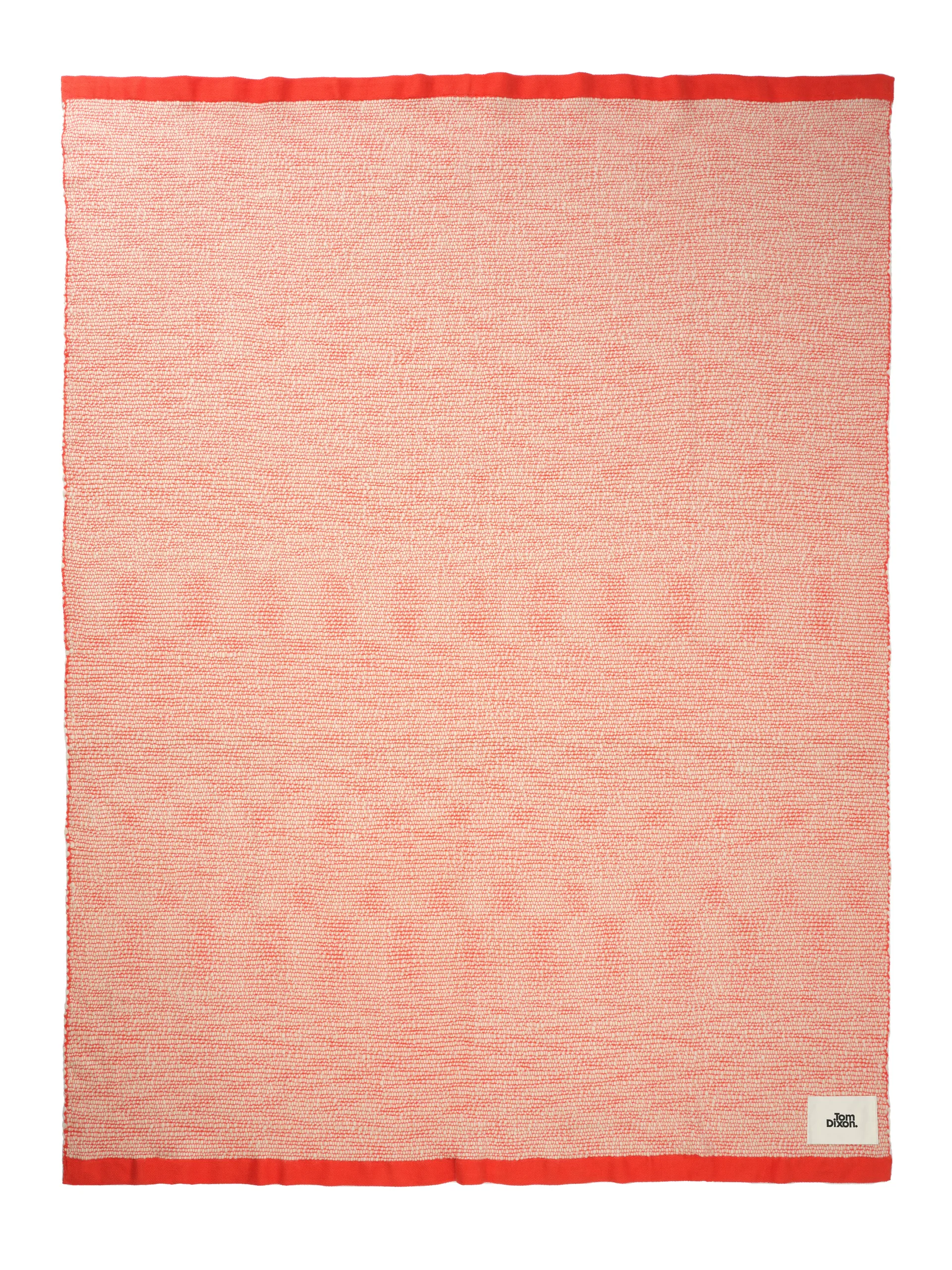 Manta Thread 140x180 cm, Naranja y blanco Tom Dixon