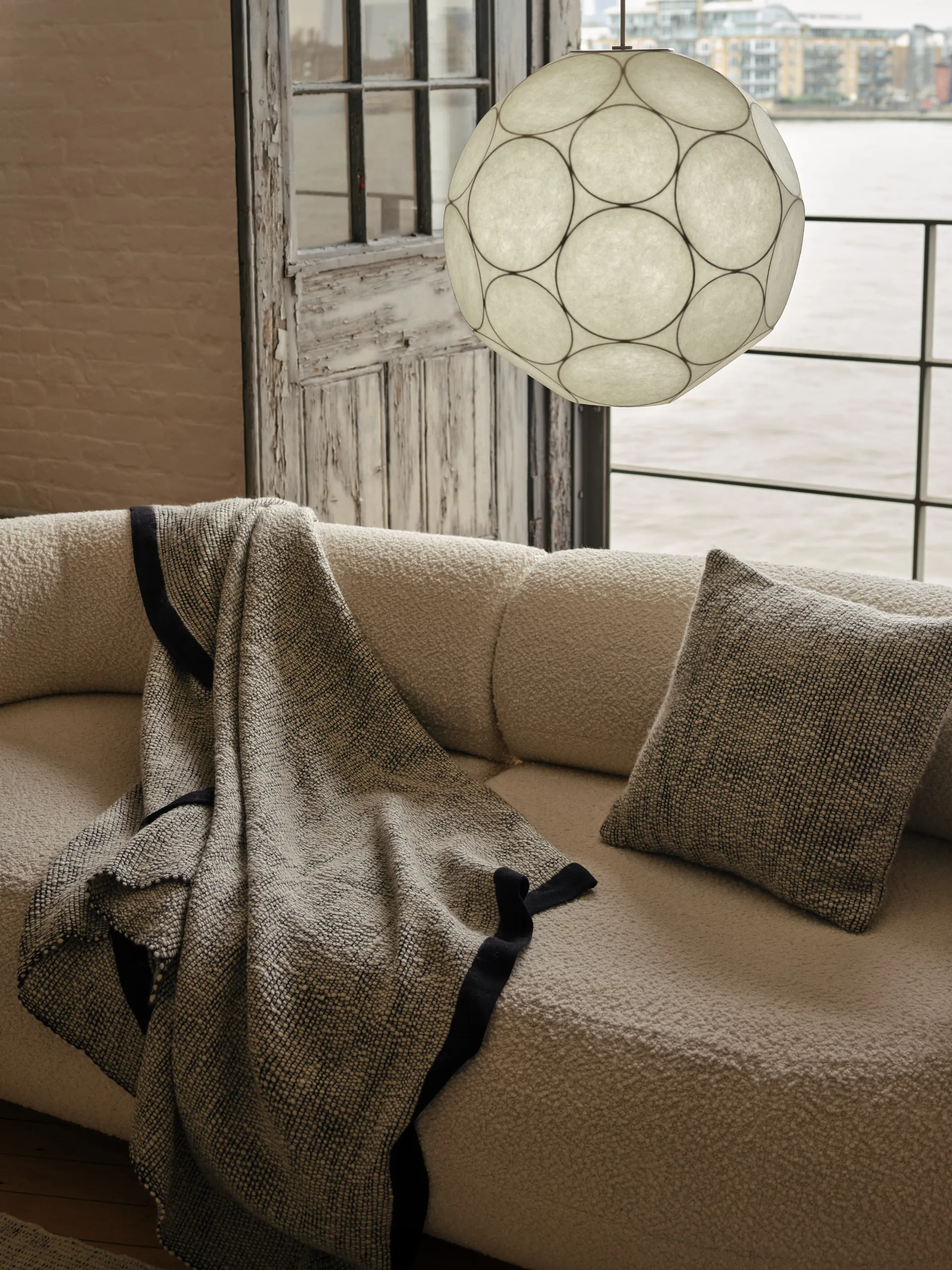 Manta Thread 140x180 cm, Negro y blanco Tom Dixon