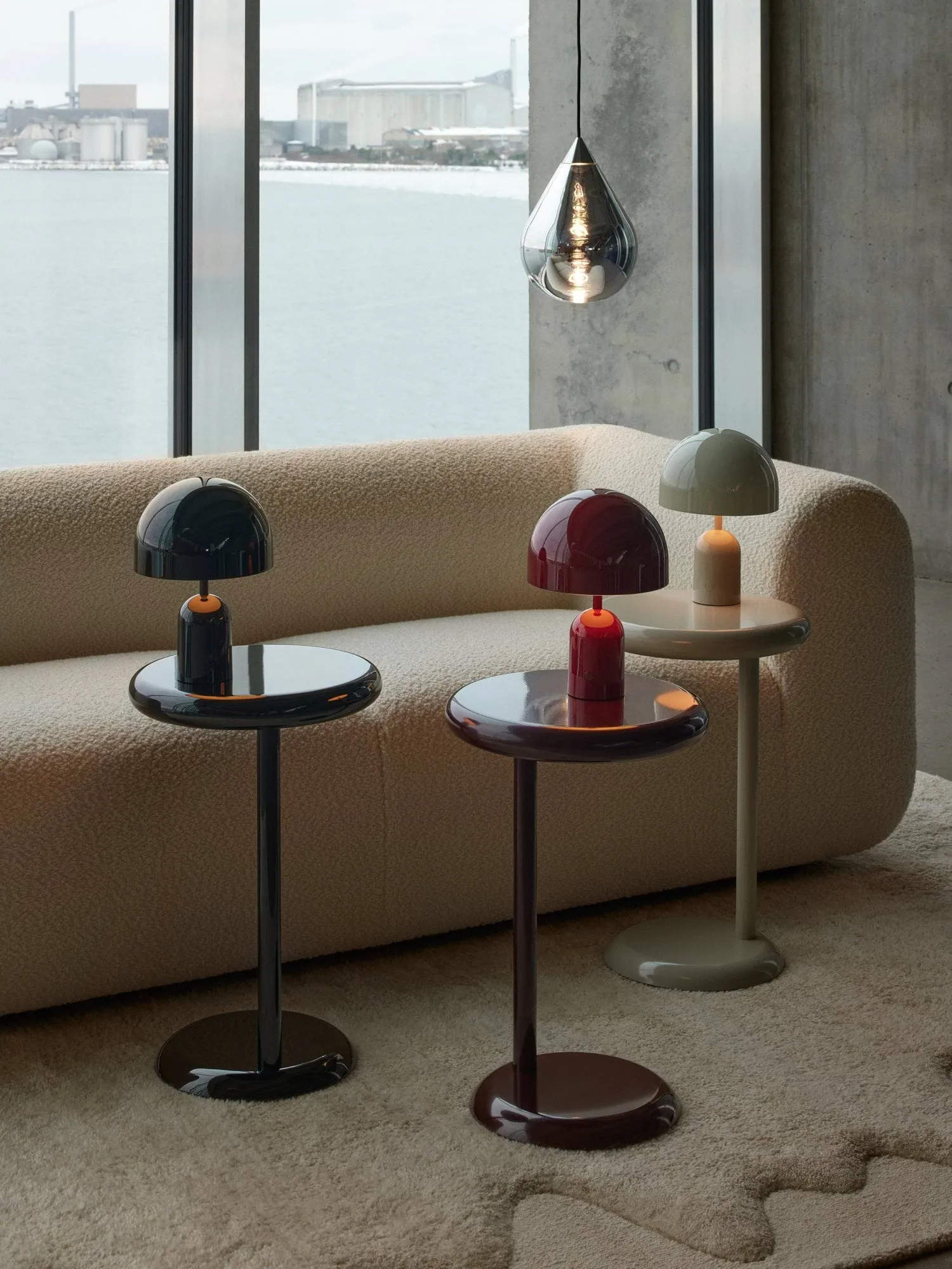 Mesa auxiliar Spot, Black, Ø35x55 cm Tom Dixon