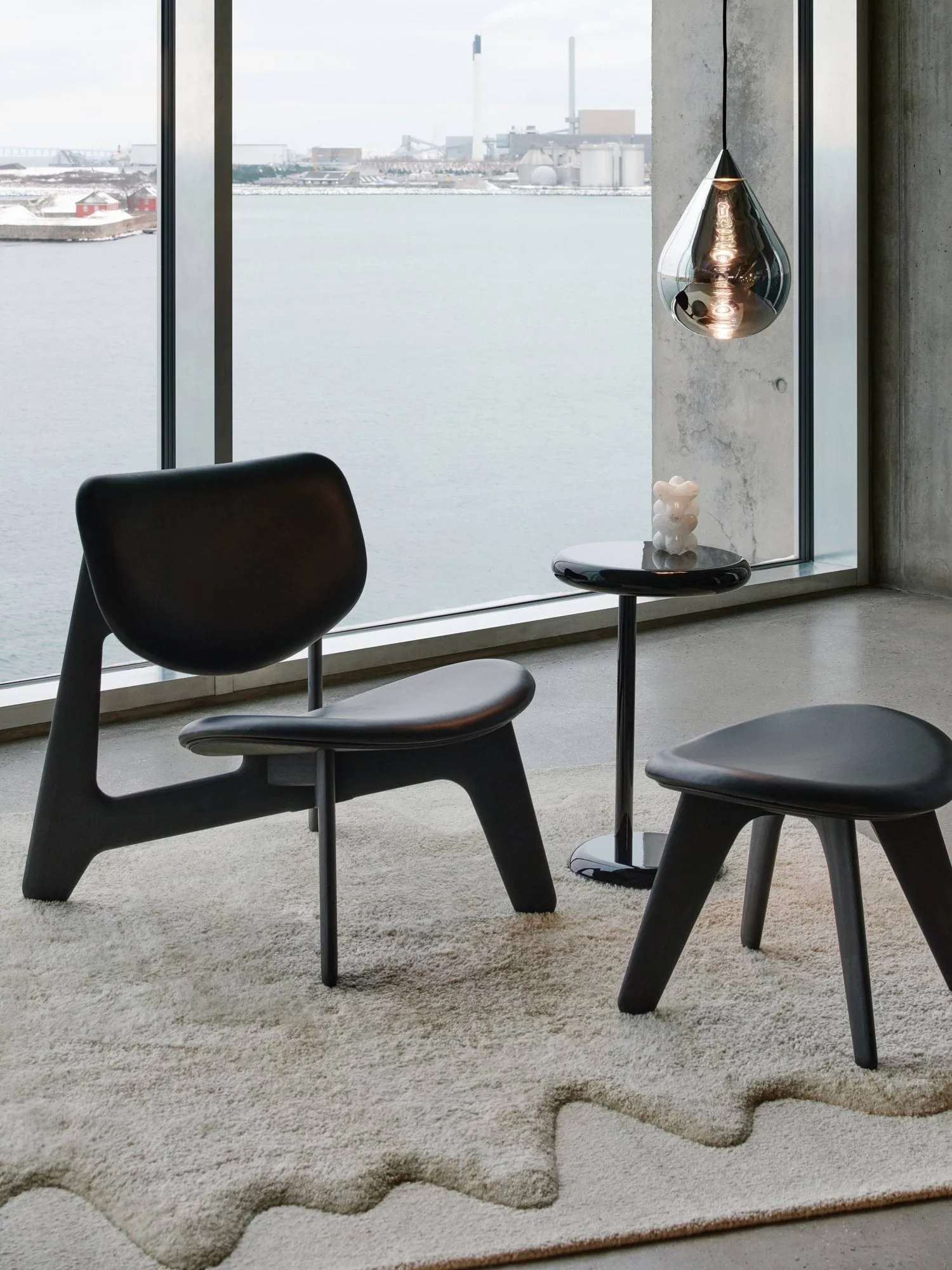 Mesa auxiliar Spot, Black, Ø35x55 cm Tom Dixon
