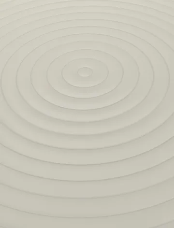 Mesa de café Groove redonda - Putty, Ø70 cm - Tom Dixon