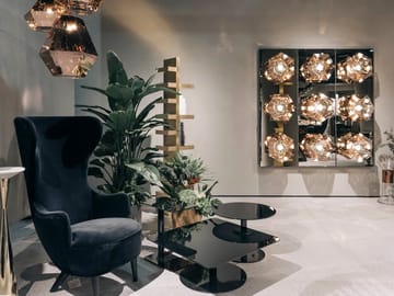 Mesa de centro Flash redonda - Soporte negro-negro - Tom Dixon