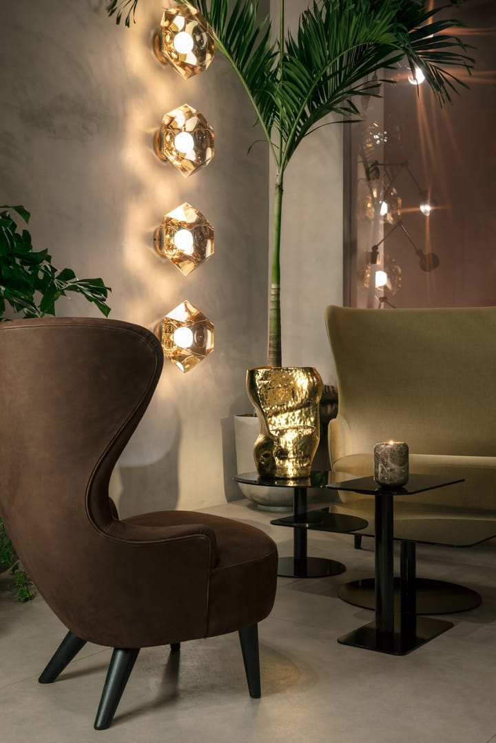 Mesa de centro Flash redonda, Soporte negro-negro Tom Dixon
