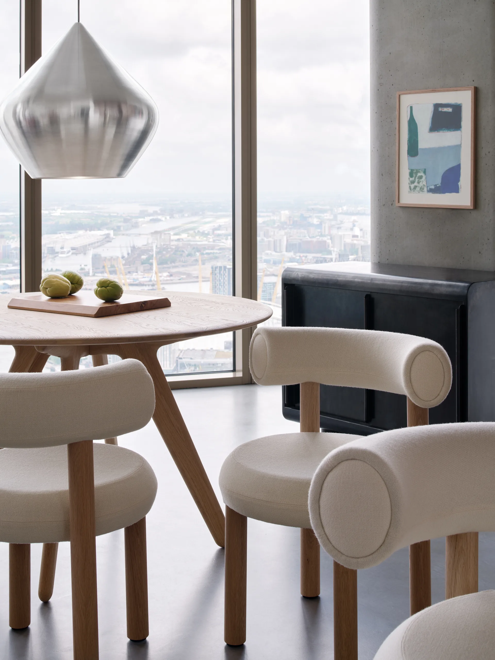 Mesa redonda Slab grande Ø120 cm, Natural Tom Dixon