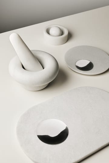 Molinillo de especias Stone Ø12 cm - Mármol blanco - Tom Dixon