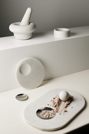 Molinillo de especias Stone Ø12 cm - Mármol blanco - Tom Dixon