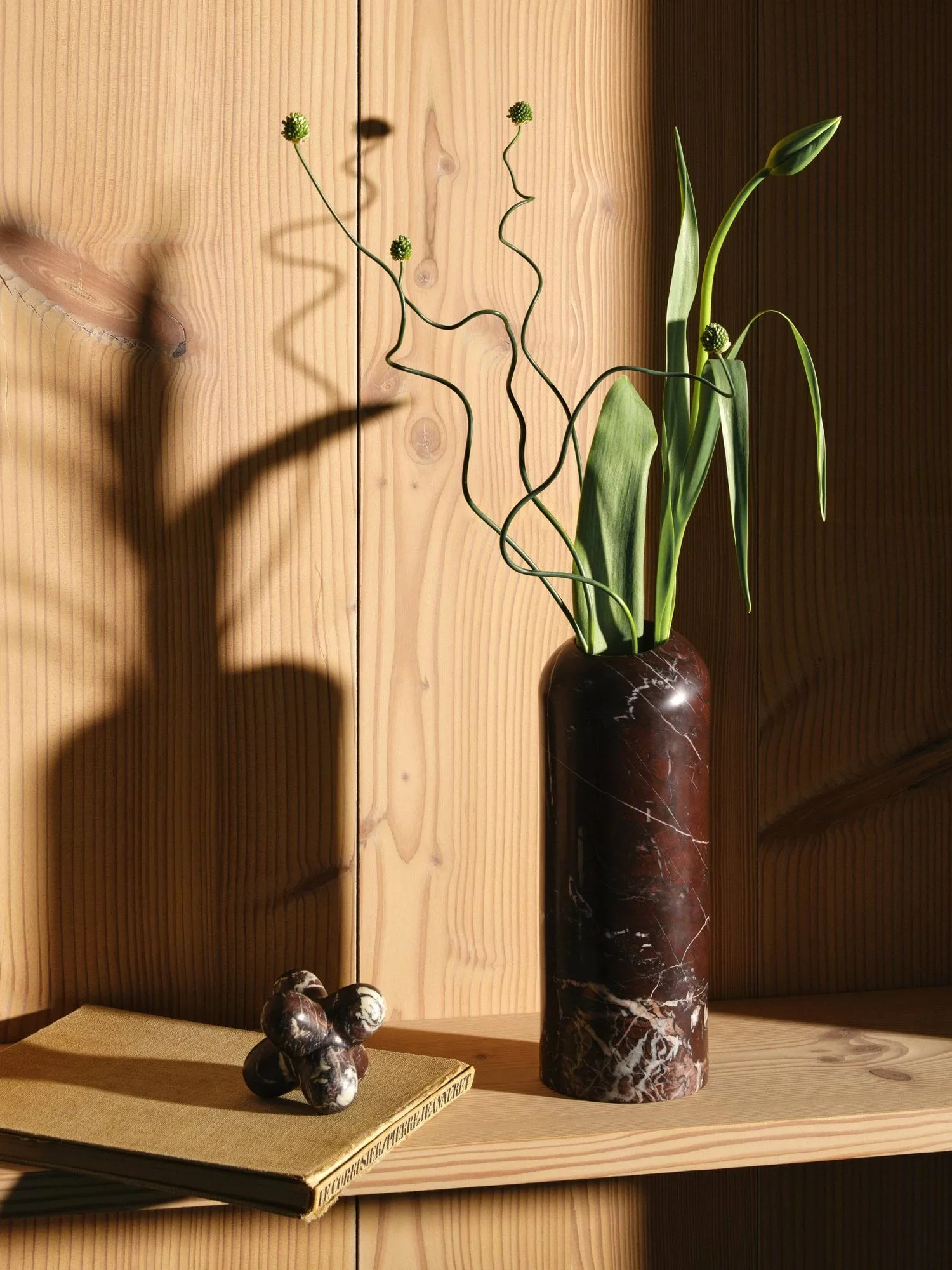 Objeto decorativo Jack, Forest brown marble, 10x8,5 cm Tom Dixon