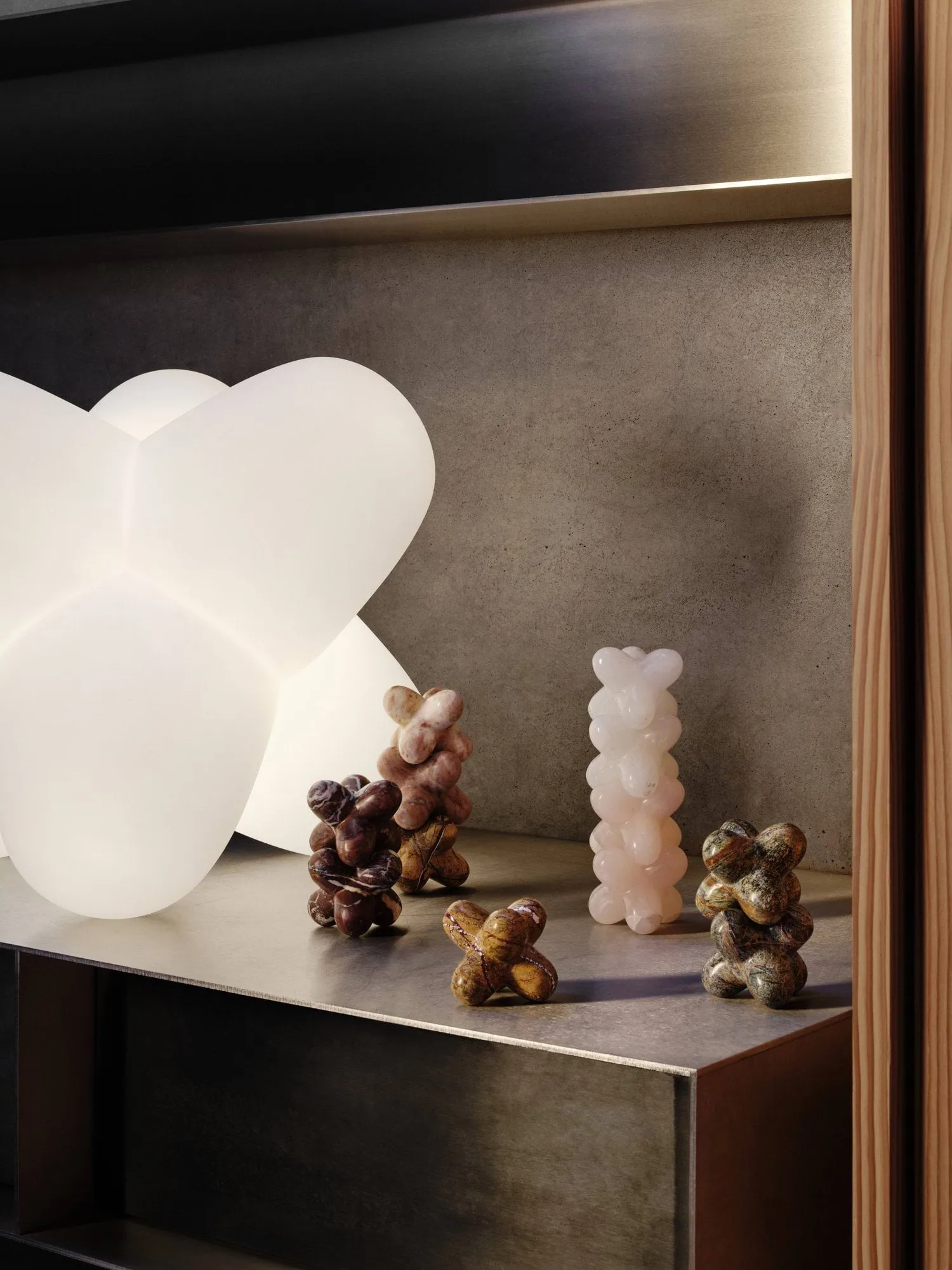 Objeto decorativo Jack, Pink indian onyx, 10x8,5 cm Tom Dixon
