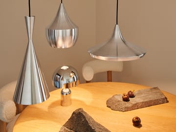 Pantalla de lámpara Beat Unbeaten fat Ø24 cm - Aluminio - Tom Dixon