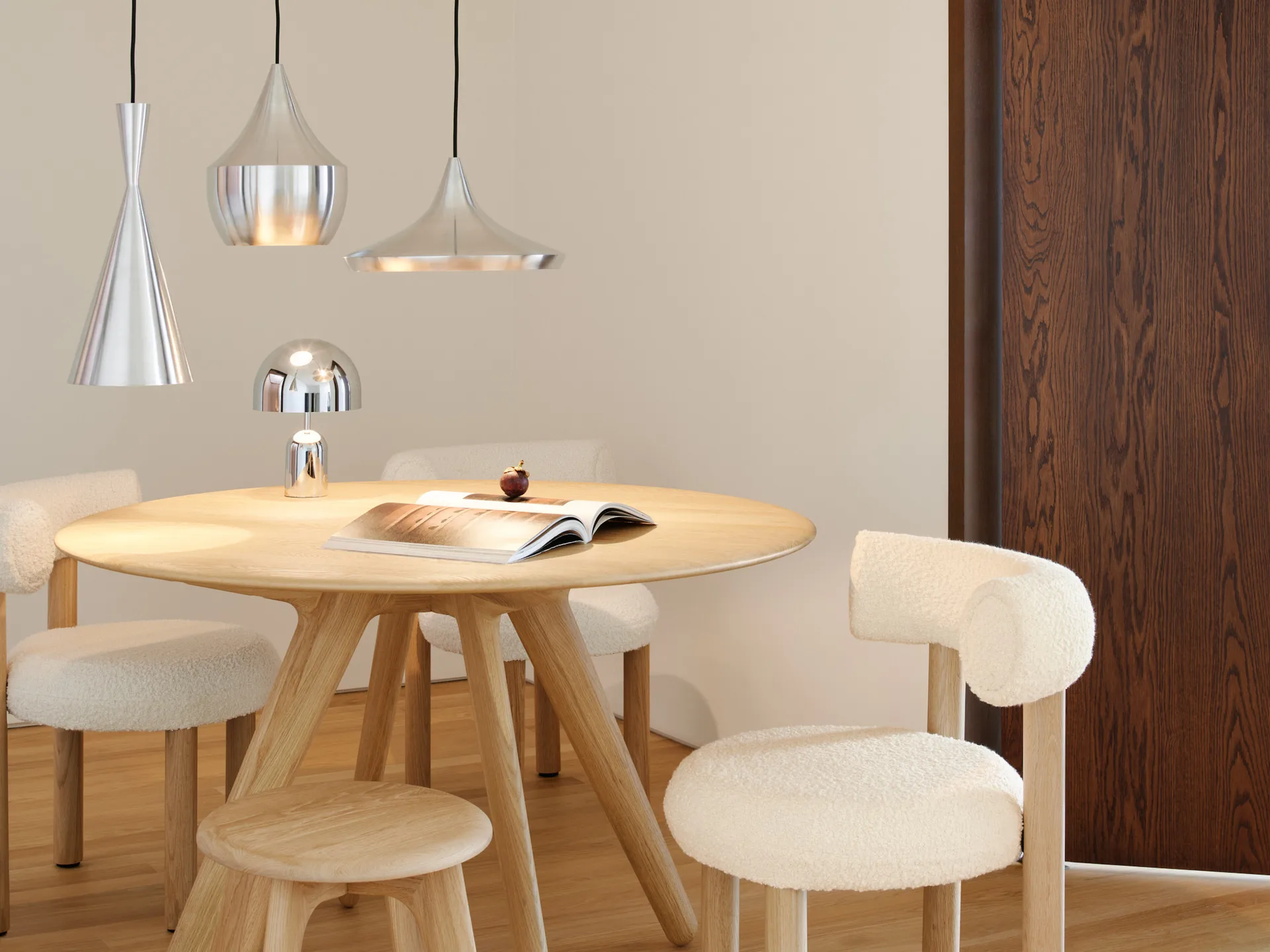 Pantalla de lámpara Beat Unbeaten fat Ø24 cm, Aluminio Tom Dixon