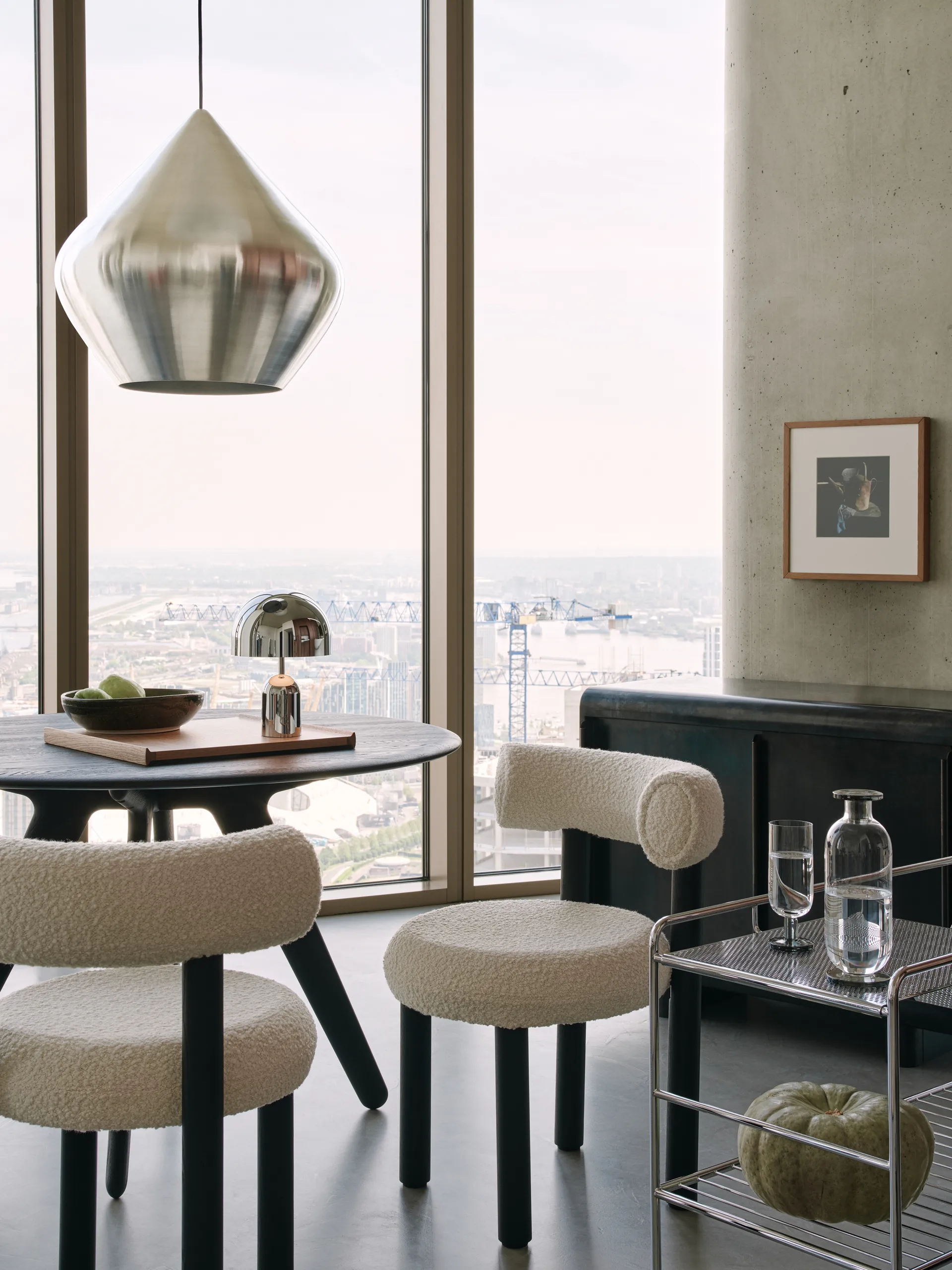 Pantalla de lámpara Beat Unbeaten stout Ø52 cm, Aluminio Tom Dixon