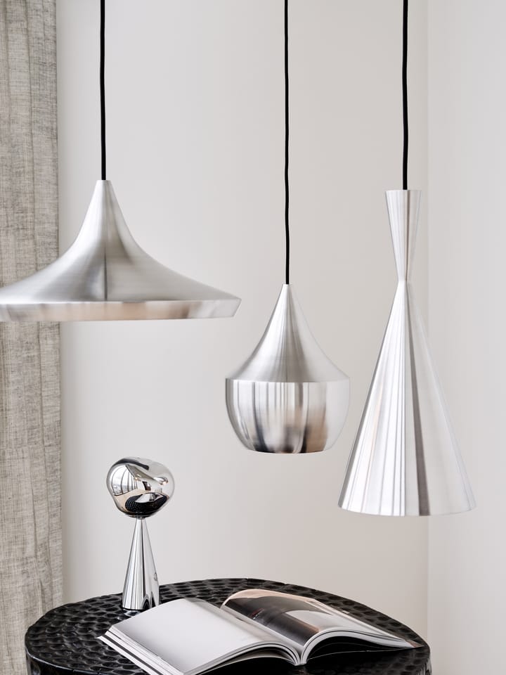 Pantalla de lámpara Beat Unbeaten wide Ø36 cm, Aluminio Tom Dixon